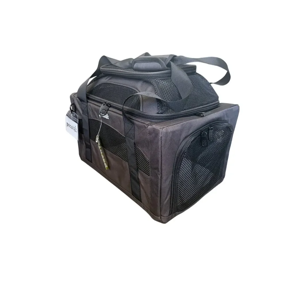 Pecute Expandable Airline Approved Pet Carrier Soft-Sided Cat Dog Travel Bag